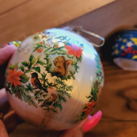 Vintage 70s 80s Christmas Tree Ornaments Holiday Home Decor Eclectic Kitschy - Picture 4 of 9